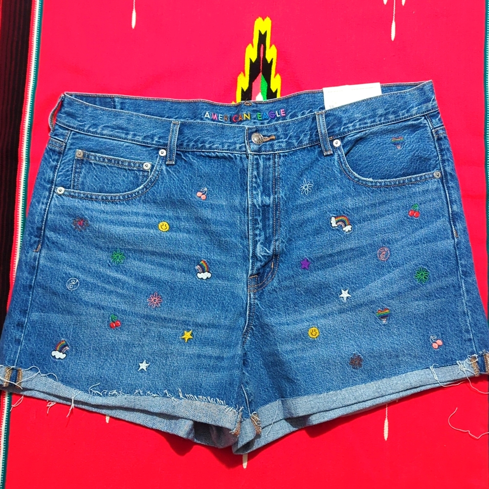NWT American Eagle Embroidered Shorts